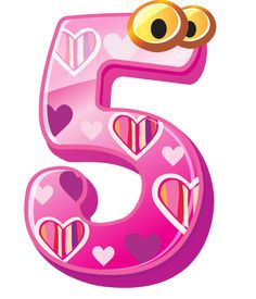 number clipart cute