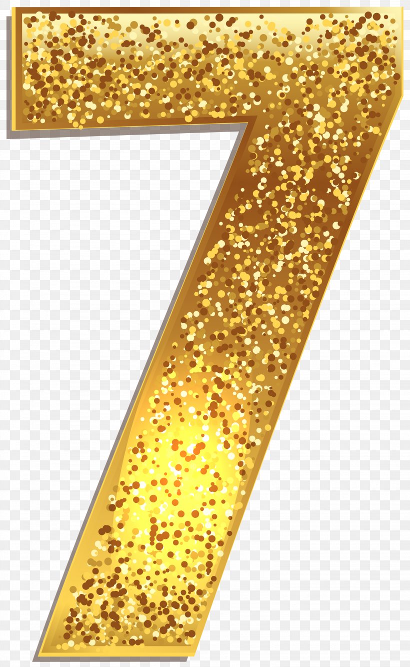 Gold number clip.