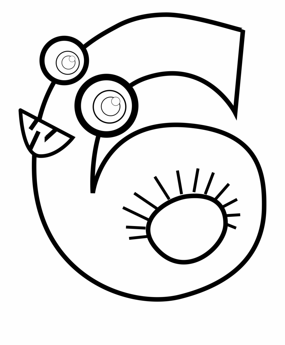 This Free Icons Png Design Of Animal Number Six Outline