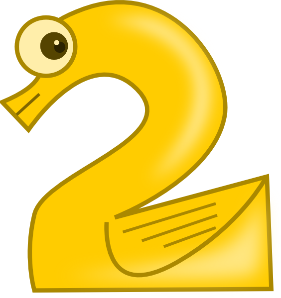 Animal number clipart.