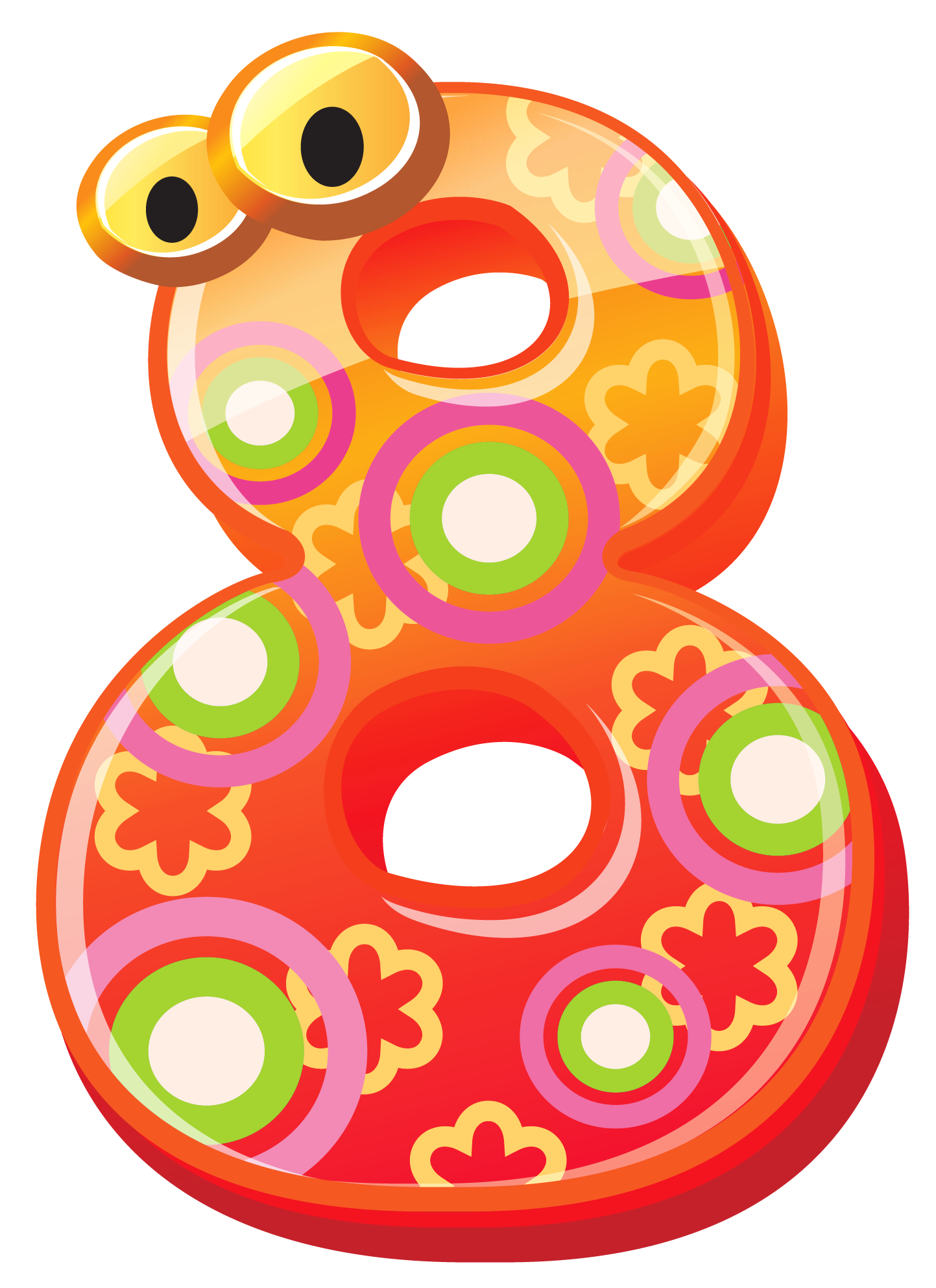 Numbers clipart decorative.