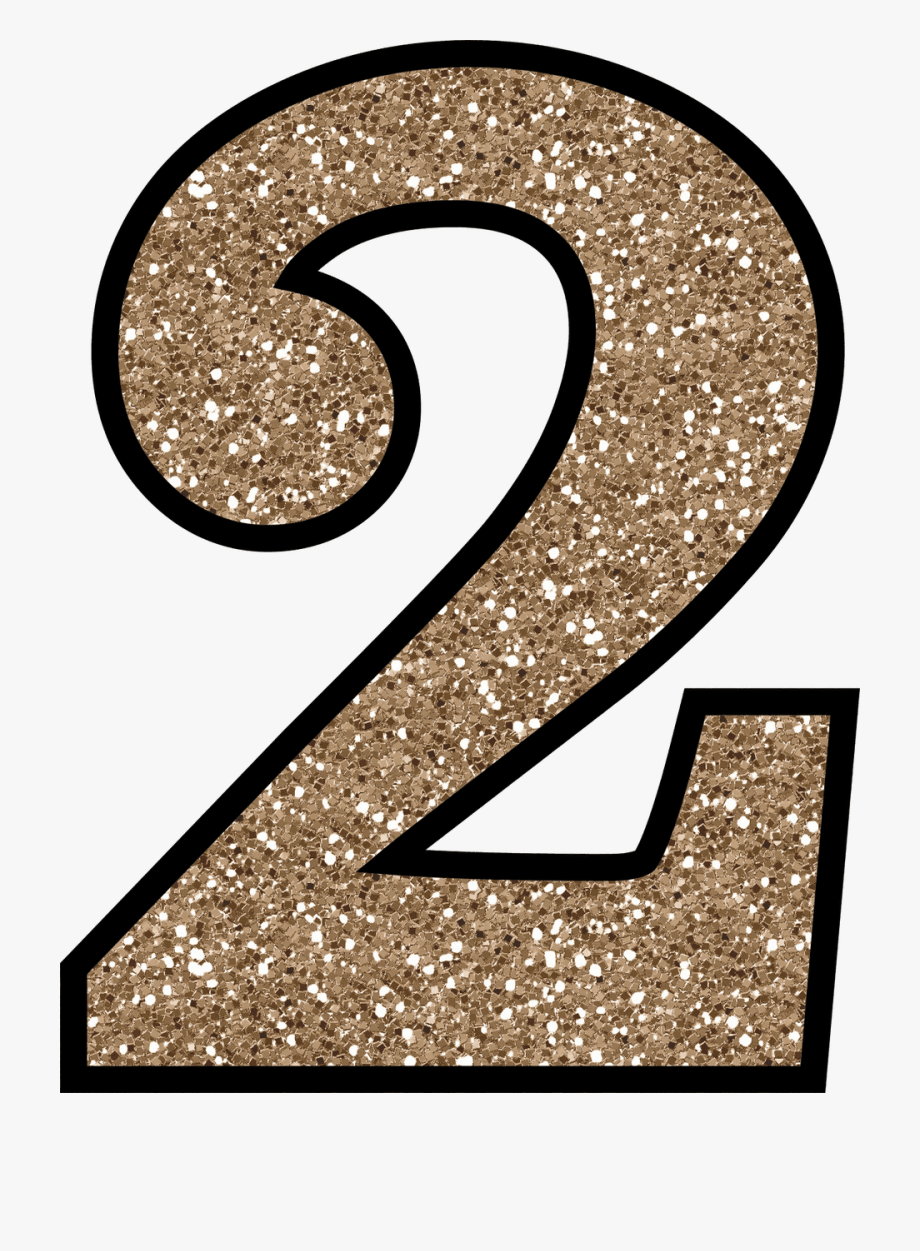Numbers clipart glitter.