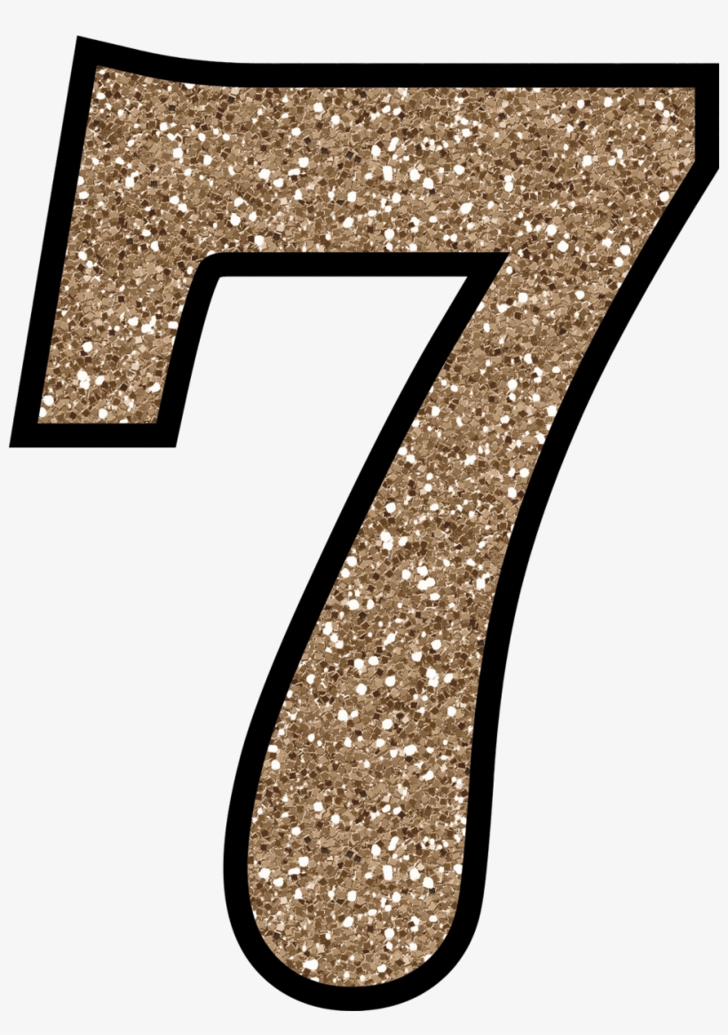 7 Glitter Numbers