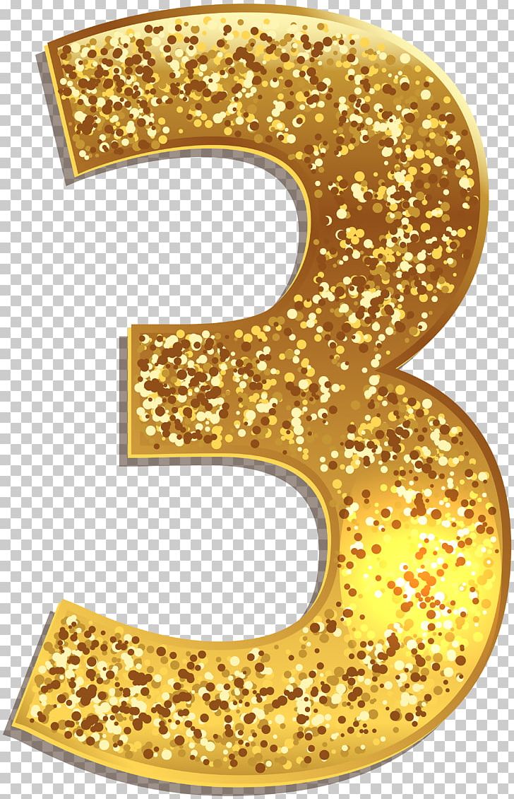 Number gold png.