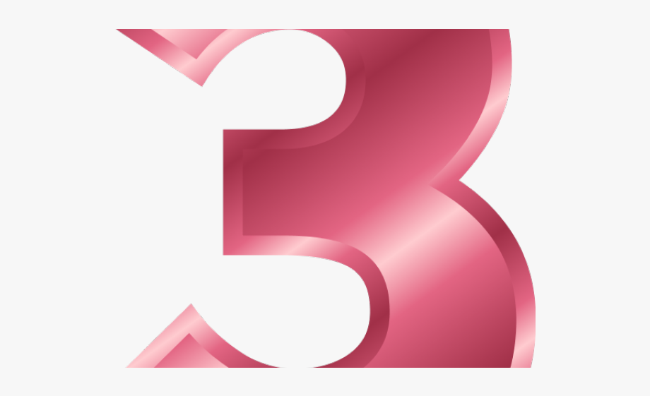 Numbers clipart pink.