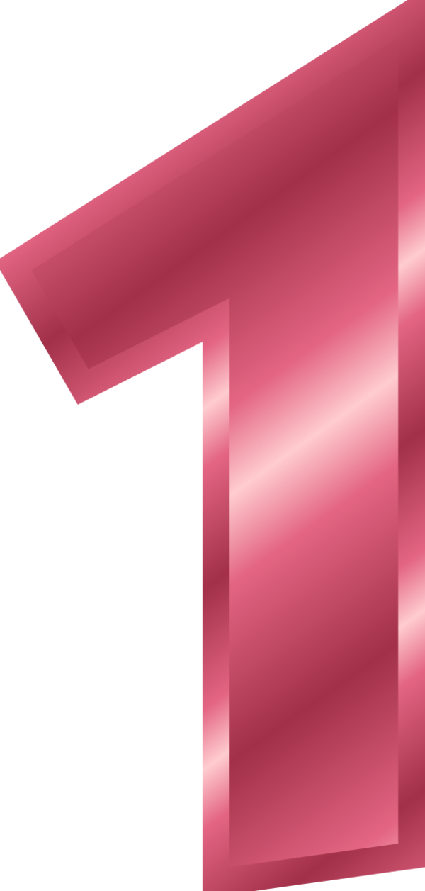 Numbers clipart pink.