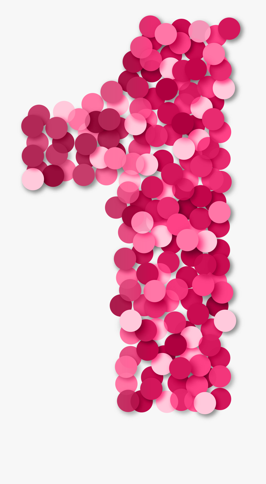 Pink number png.