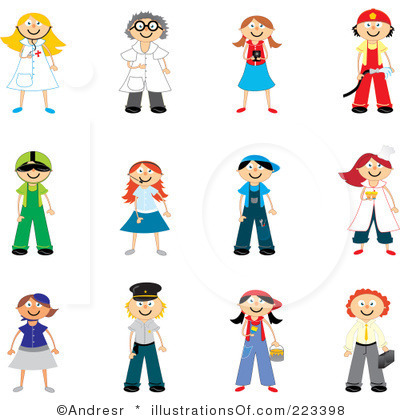 Collection occupations clipart.