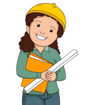 Female Engineer Clipart