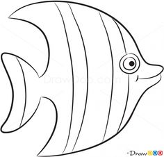 Ocean animal clipart black and white