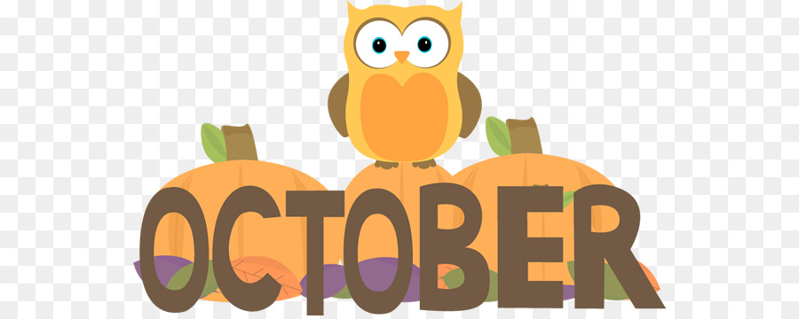 october clipart clear background