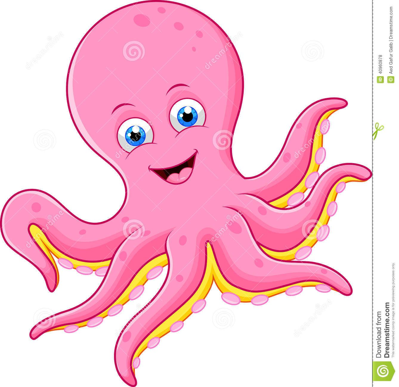Octopus Cartoon Clip Art