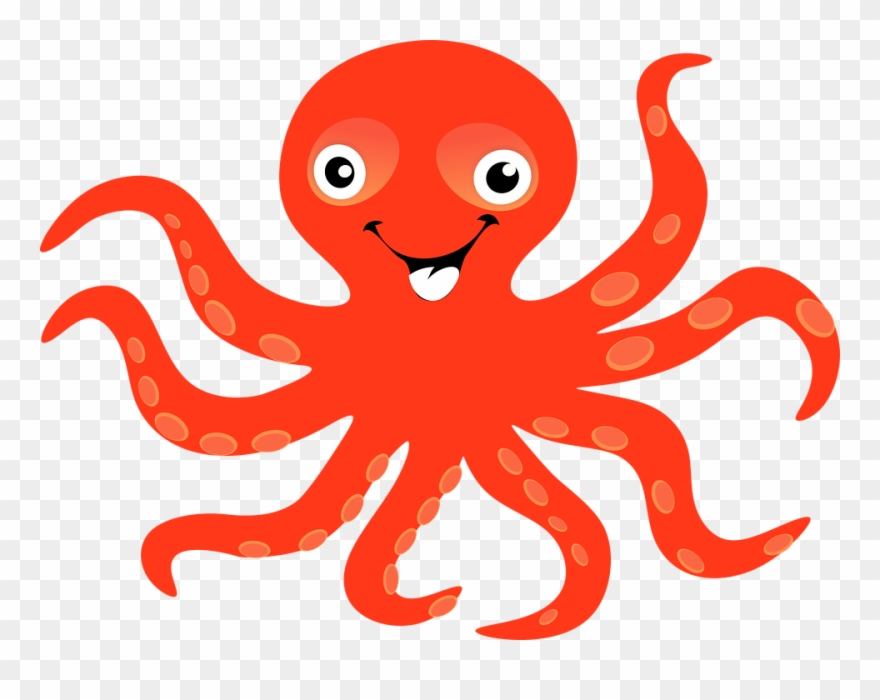 Octopus Clipart Gambar Pencil And In Color Png