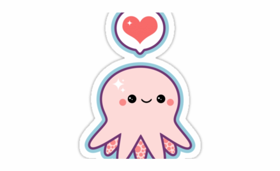 Drawn octopus adorable.
