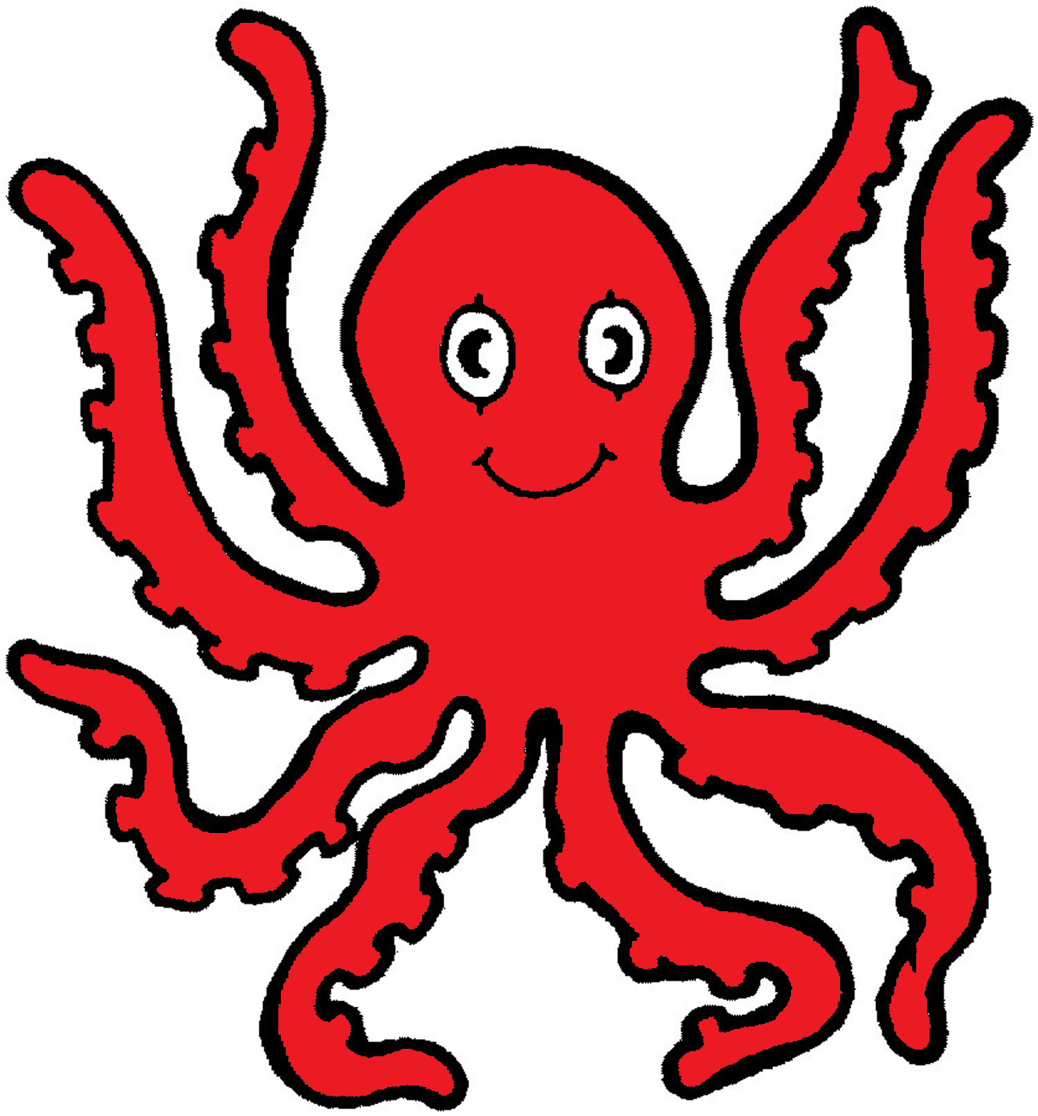 Animated octopus clipart