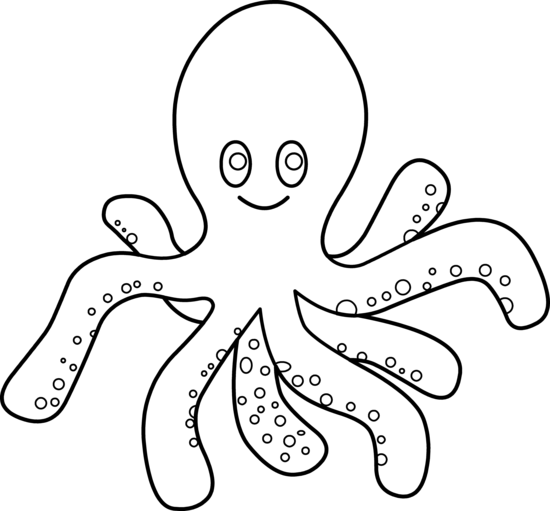 Octopus black and white octopus clipart black and white free