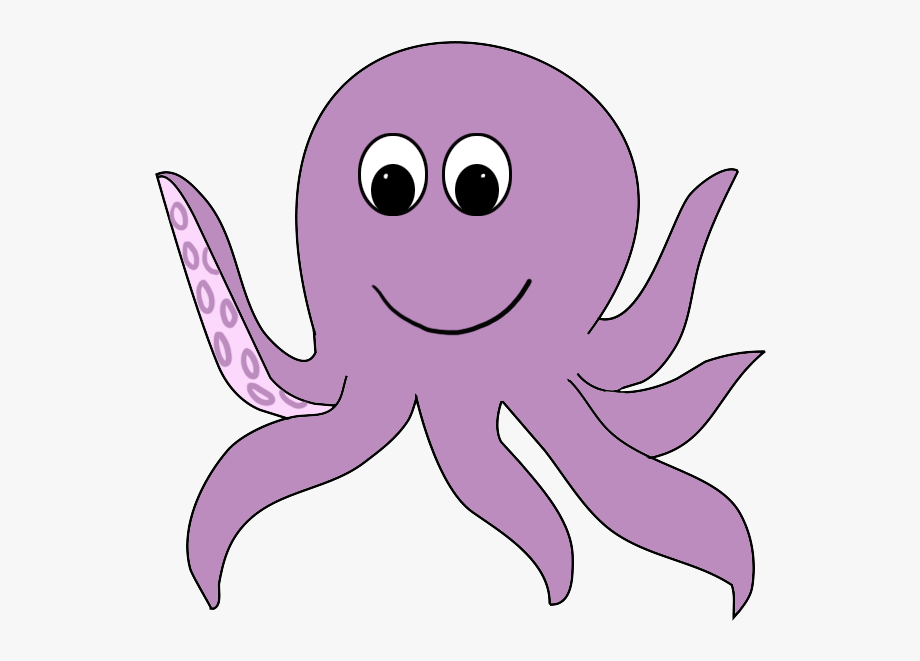 Cartoon octopus transparent.