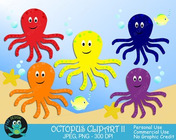 Octopus primary colors.