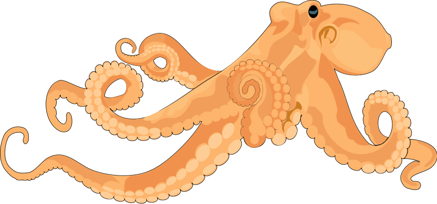 Free octopus cliparts.