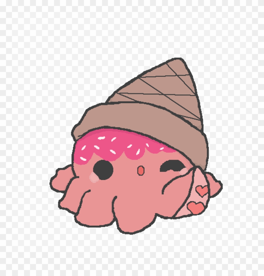 Kawaii Ice Cream Octopus