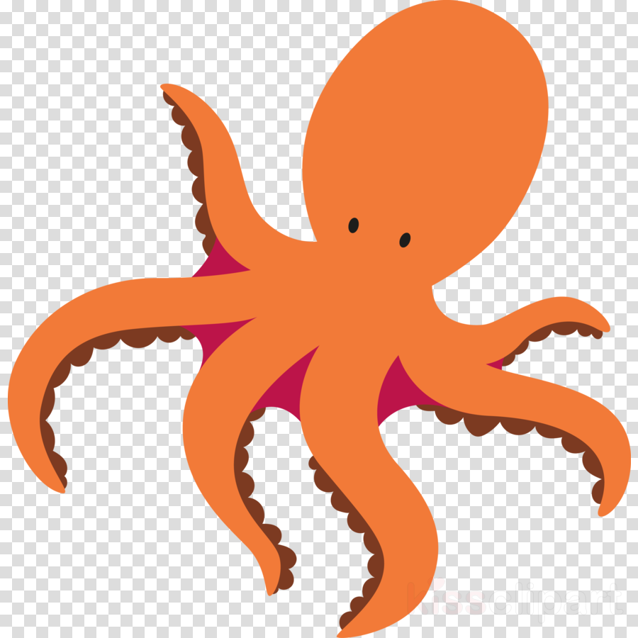 Octopus cartoon clipart.