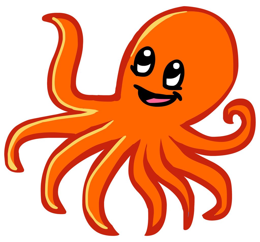 Free Orange Clipart octopus, Download Free Clip Art on Owips
