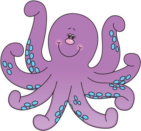 Octopus clipart image.