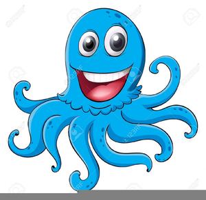Octopus Cartoon Clipart