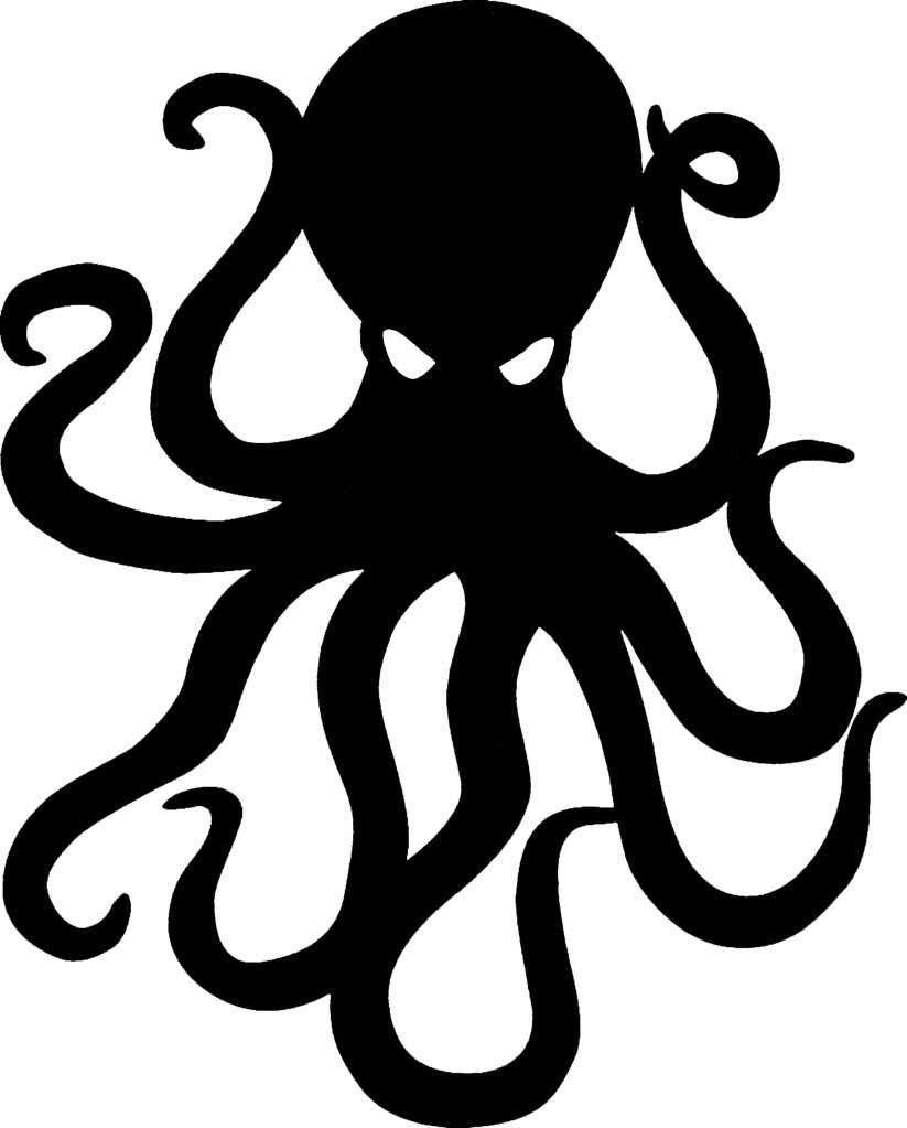 Simple octopus drawing.