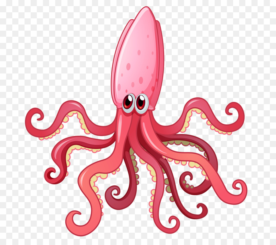 Octopus Cartoon clipart