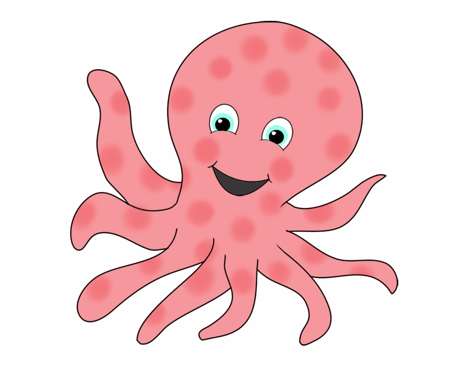 Pink Ringed Octopus Smiling
