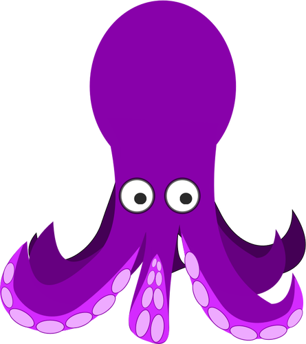 Violet octopus public.