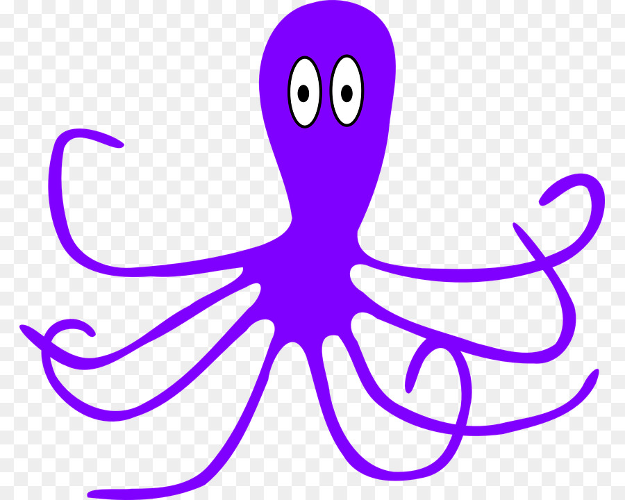 octopus clipart violet
