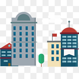 Office buildings clipart.