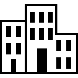 7 Black And White Building Icon Images