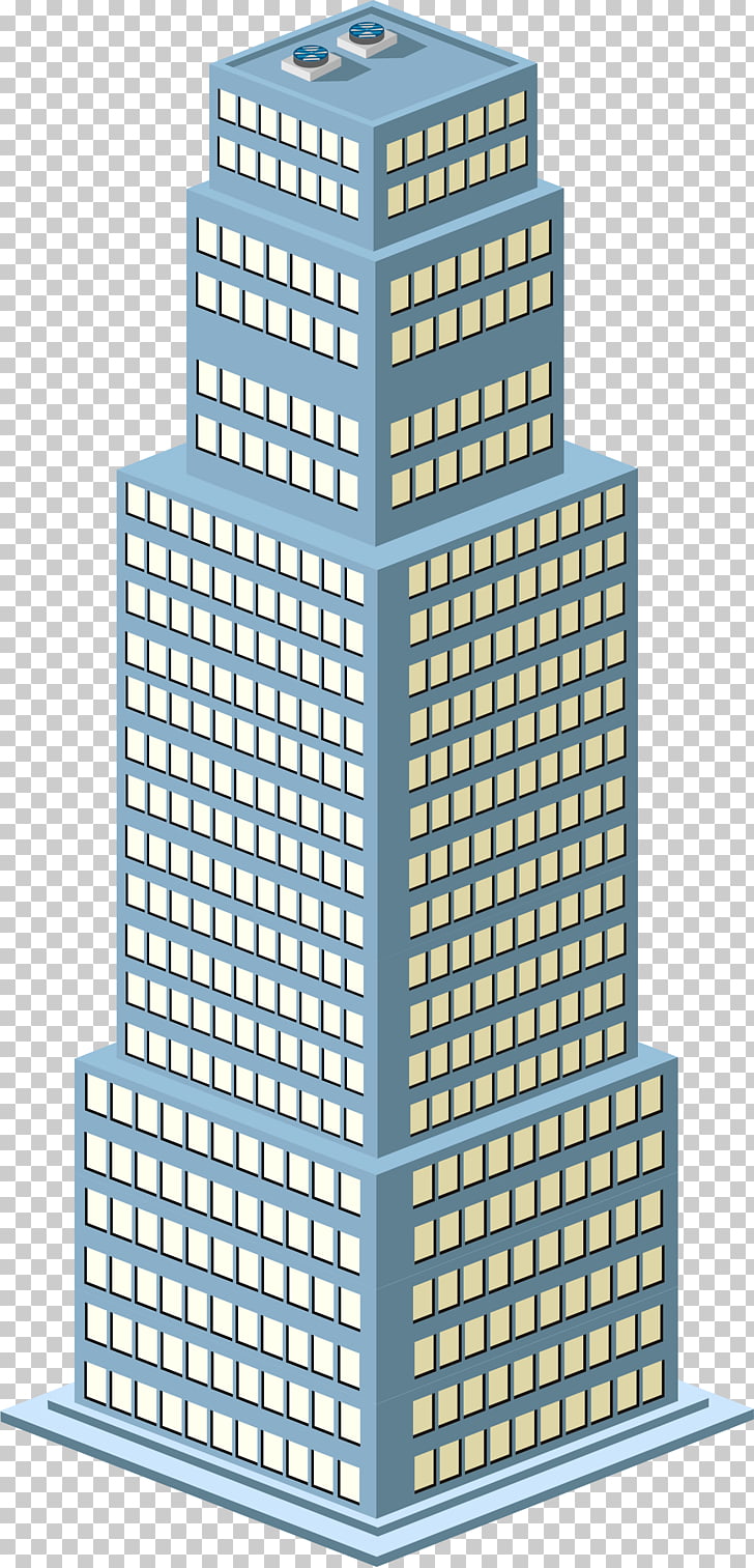 Building Office, House building materials, grey tower