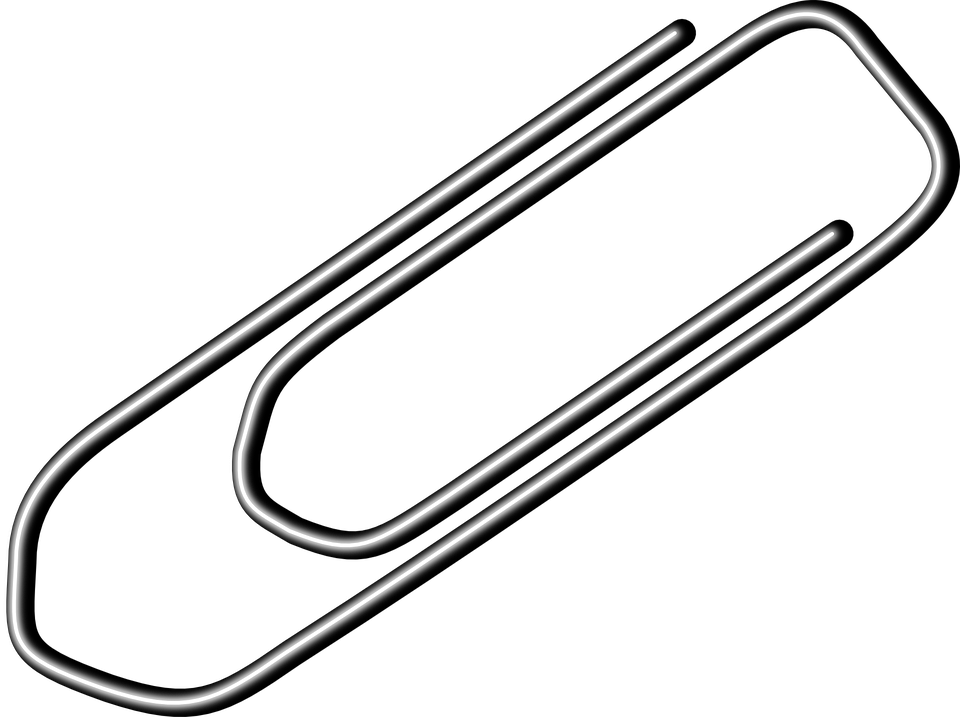 Paperclip clipart free.