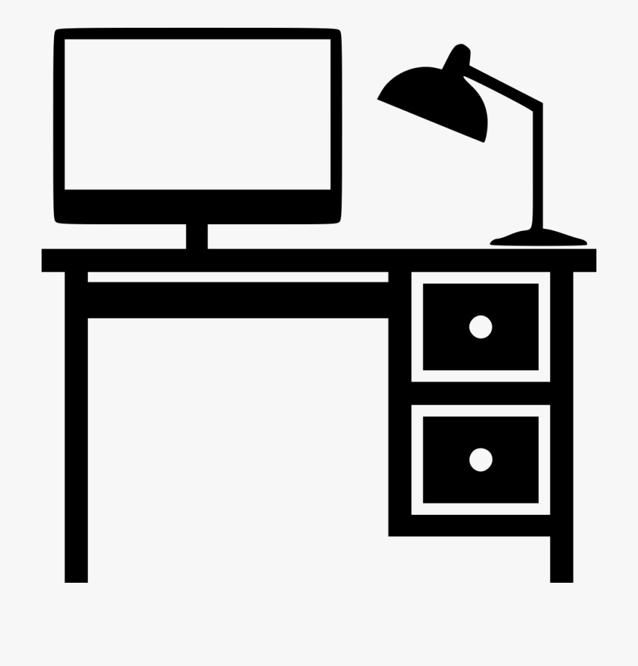 Banner Black And White Desk Svg Png Icon