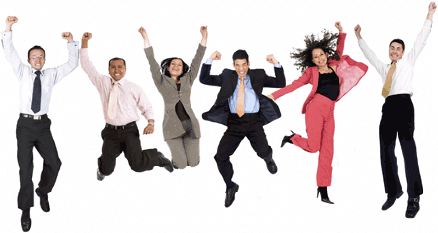 Happy Office Staff Clipart