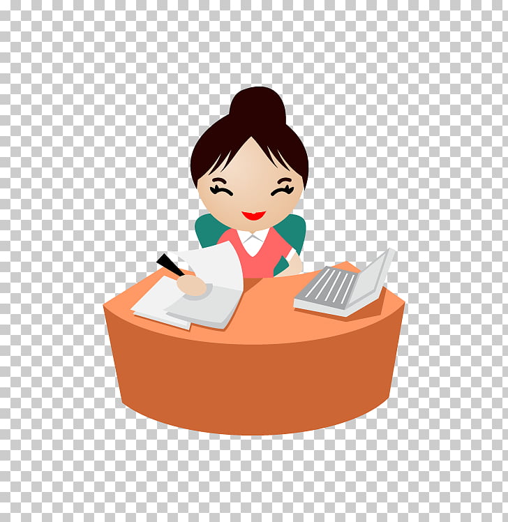 Woman office icon.