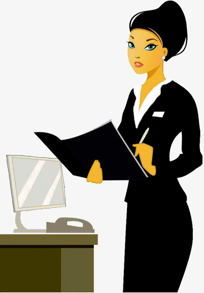 Download Free png Office Female Secretary, Office Clipart