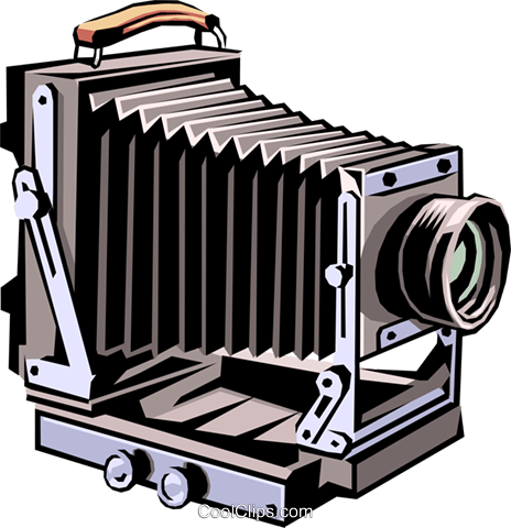 Old fashioned camera Royalty Free Vector Clip Art
