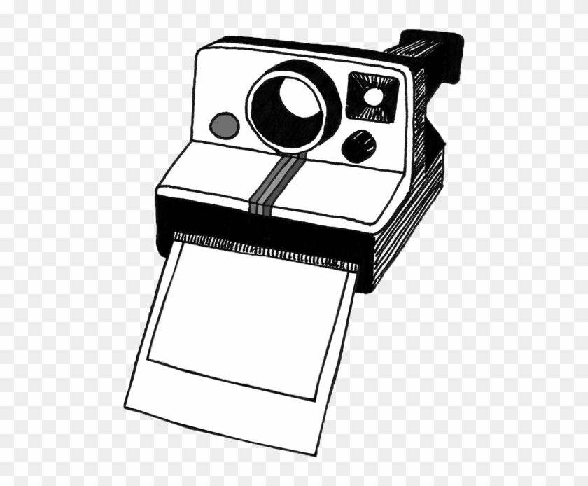 Polaroid Camera Clipart Black And White