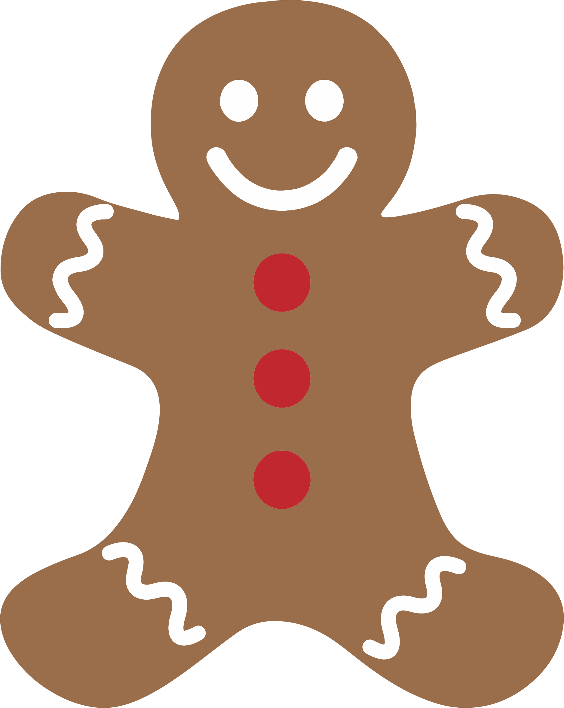 old lady clipart gingerbread man