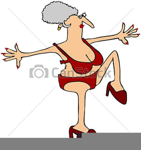 Crazy Old Lady Clipart