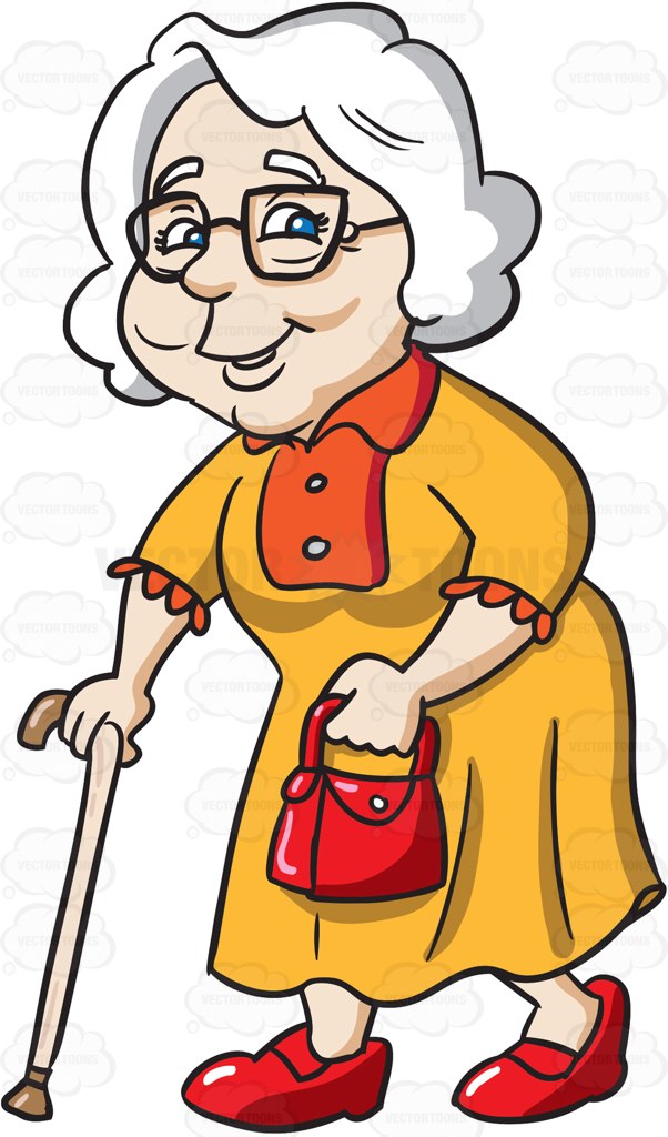 Cartoon Old Woman Clipart