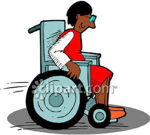 Elderly Black Woman In a Wheelchair