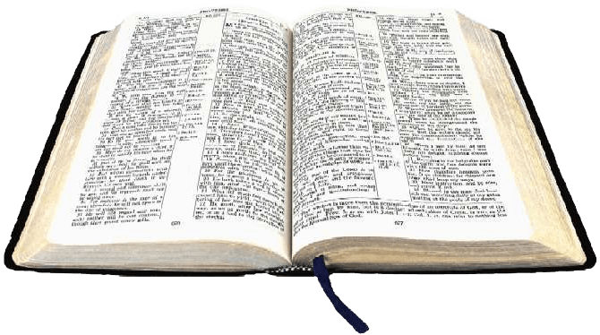 Open bible transparent.