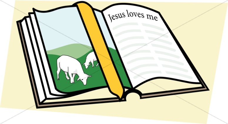 Childrens open bible.