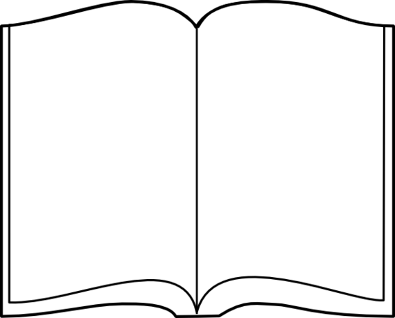 PNG Open Book Black And White Transparent Open Book Black